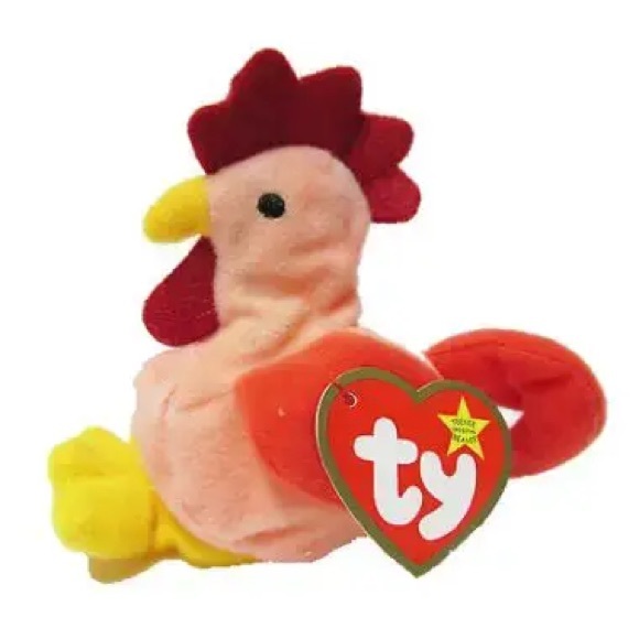 STRUT the Rooster - 1998 McDonalds Ty Beanie Baby SEALED - Picture 1 of 3